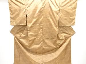 クリスマスセール大特価品　未使用品　雨縞模様織り出し手織り紬着物